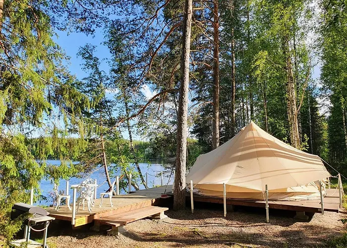 Luksusteltta Omalla Uimarannalla Jyväskylä